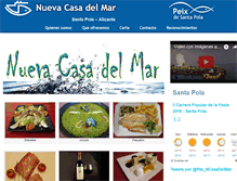 Tablet Screenshot of nuevacasadelmar.com